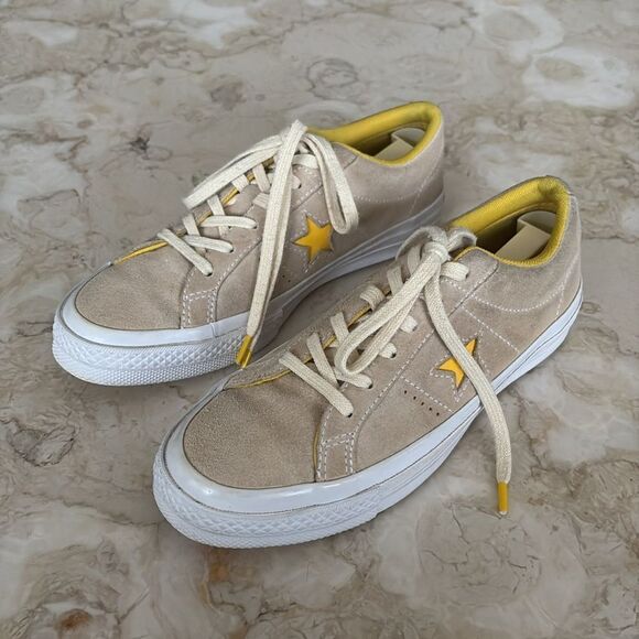 Converse One Star Low 'Beige Yellow' Suede Leather - Picture 3 of 13